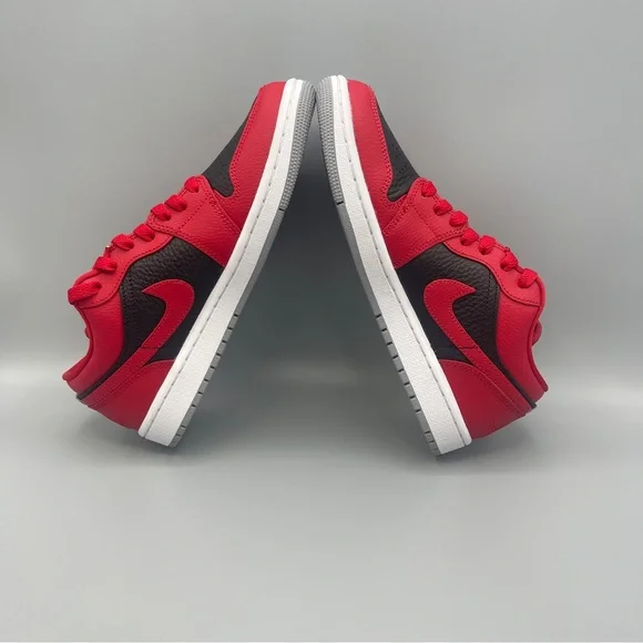 New Nike Air Jordan 1 Low SE Gym Red/Black/White/Cement Grey #Women's - Picture 14 of 16